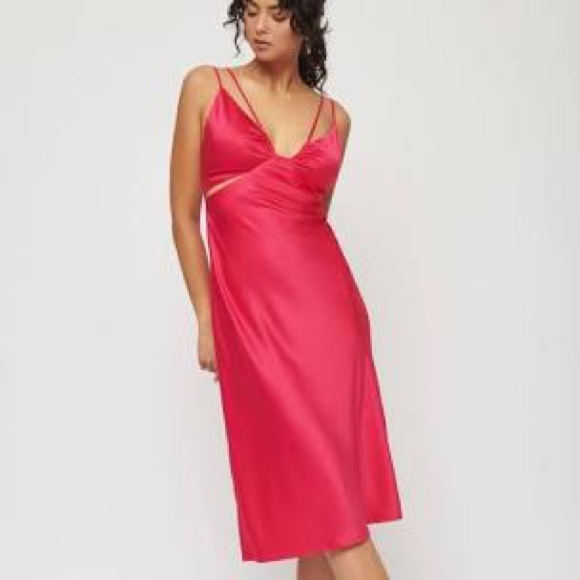 Dynamite MIDI Hot pink dress - Picture 7 of 7